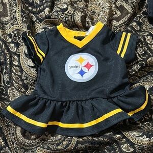 Official NFL Steeler jersey Black and Yellow Steelers Infant Dress size 3-6 mos